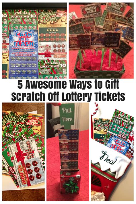 scratch off lottery ticket gift basket|Over 10 Ways to Gift Lottery Tickets for Christmas.